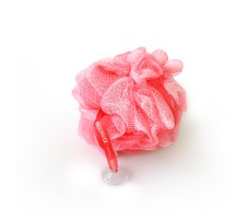 Exfoliating Bath & Shower Body Puff / Buffer (Bubblegum Pink)